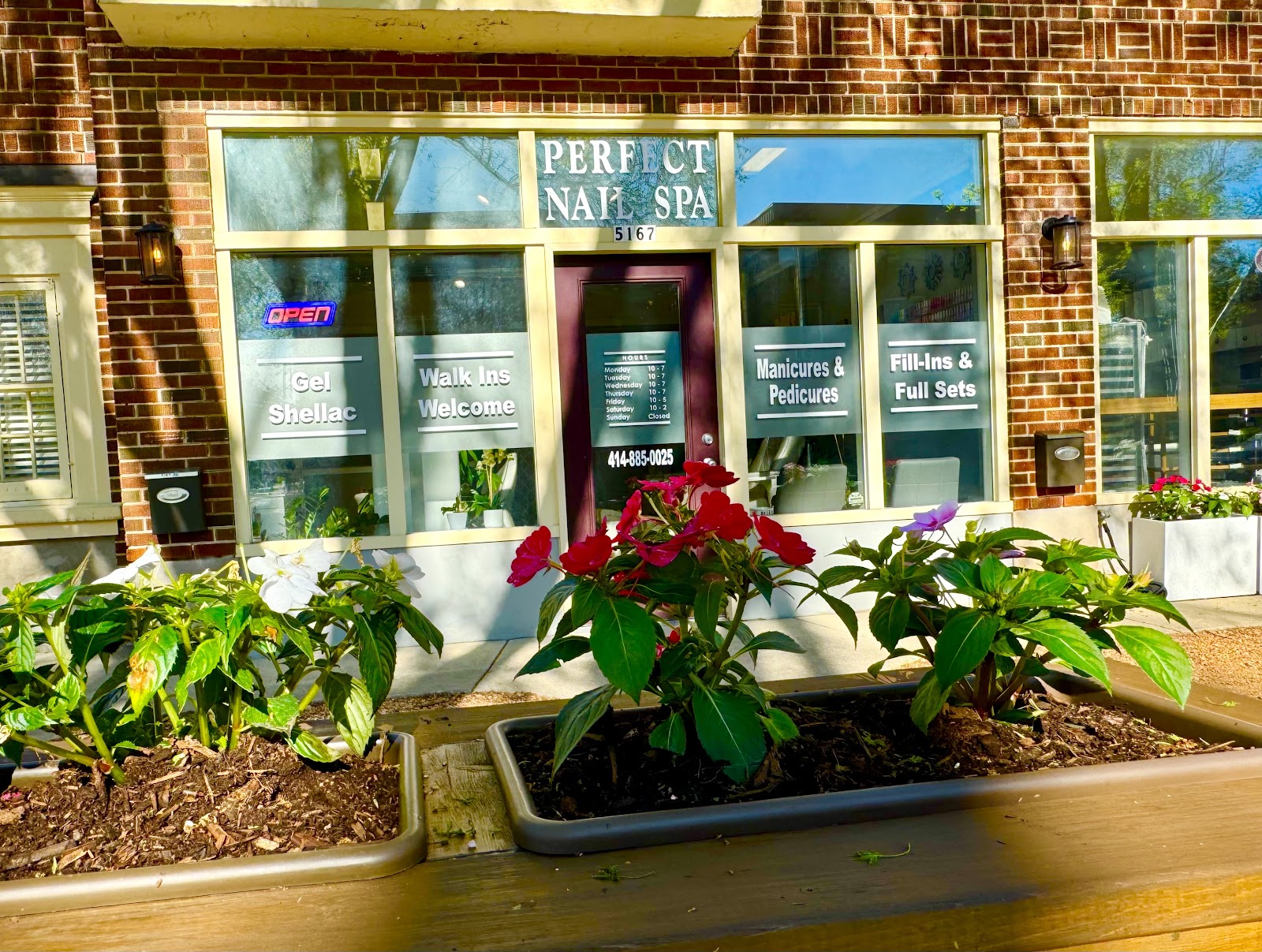 Perfect Nails Spa nail work in Whitefish Bay, Wisconsin